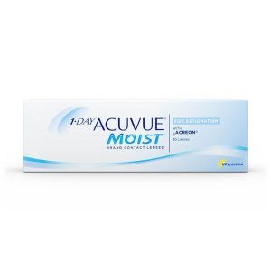 Lentilla diaria caja de 30 unidades Astigmatismo con Acuvue Moist