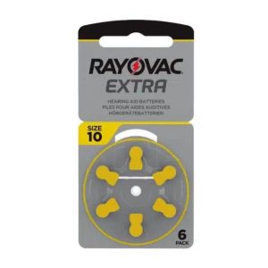 Pilas para audífonos Rayovac Extra 10